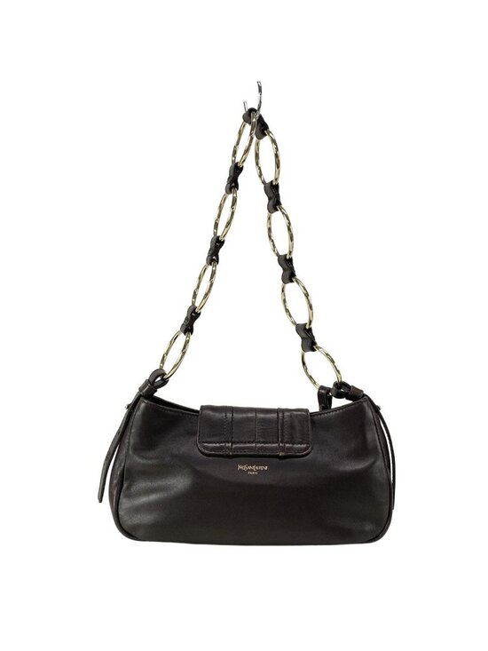 Saint Laurent Rive Gauche Shoulder Bag Parisienne Dark Brown  display picture 1